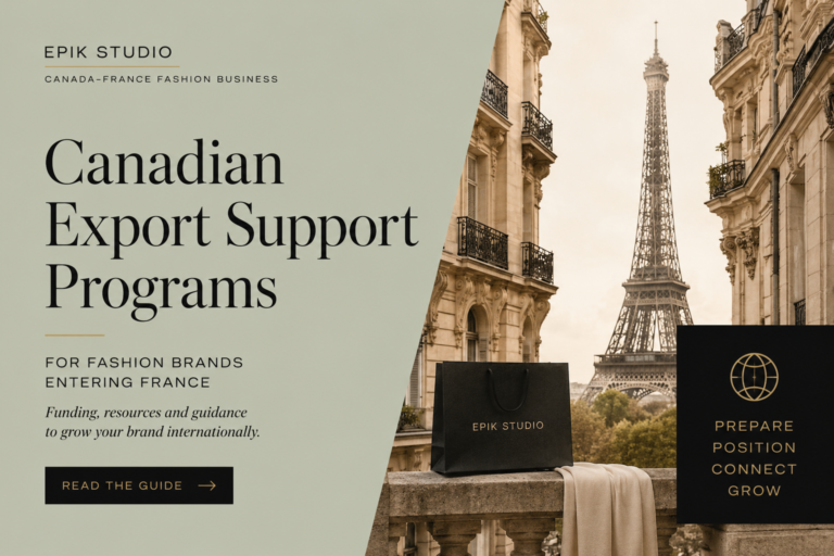 Canadian export support programs for fashion brands